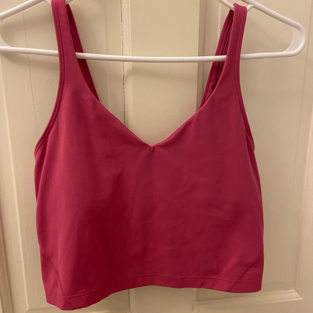 Lululemon Align Tank, PLYC(pink lychee) Size 8 Worn twice. Excellent condition.